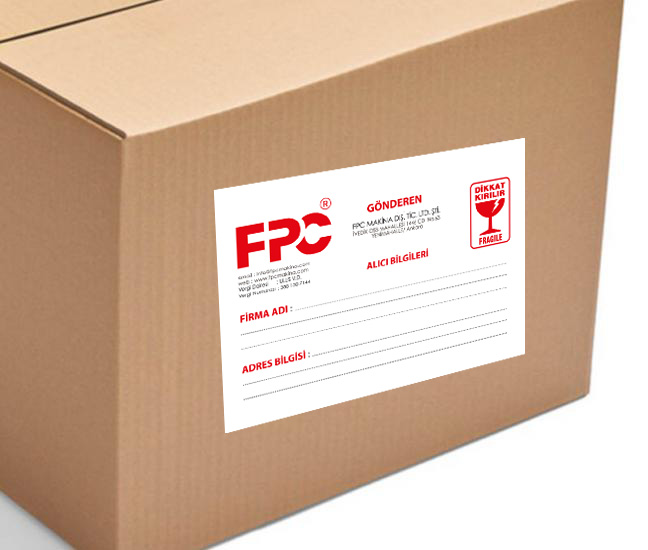 Fpc Makina Kargo Etiket Basımı