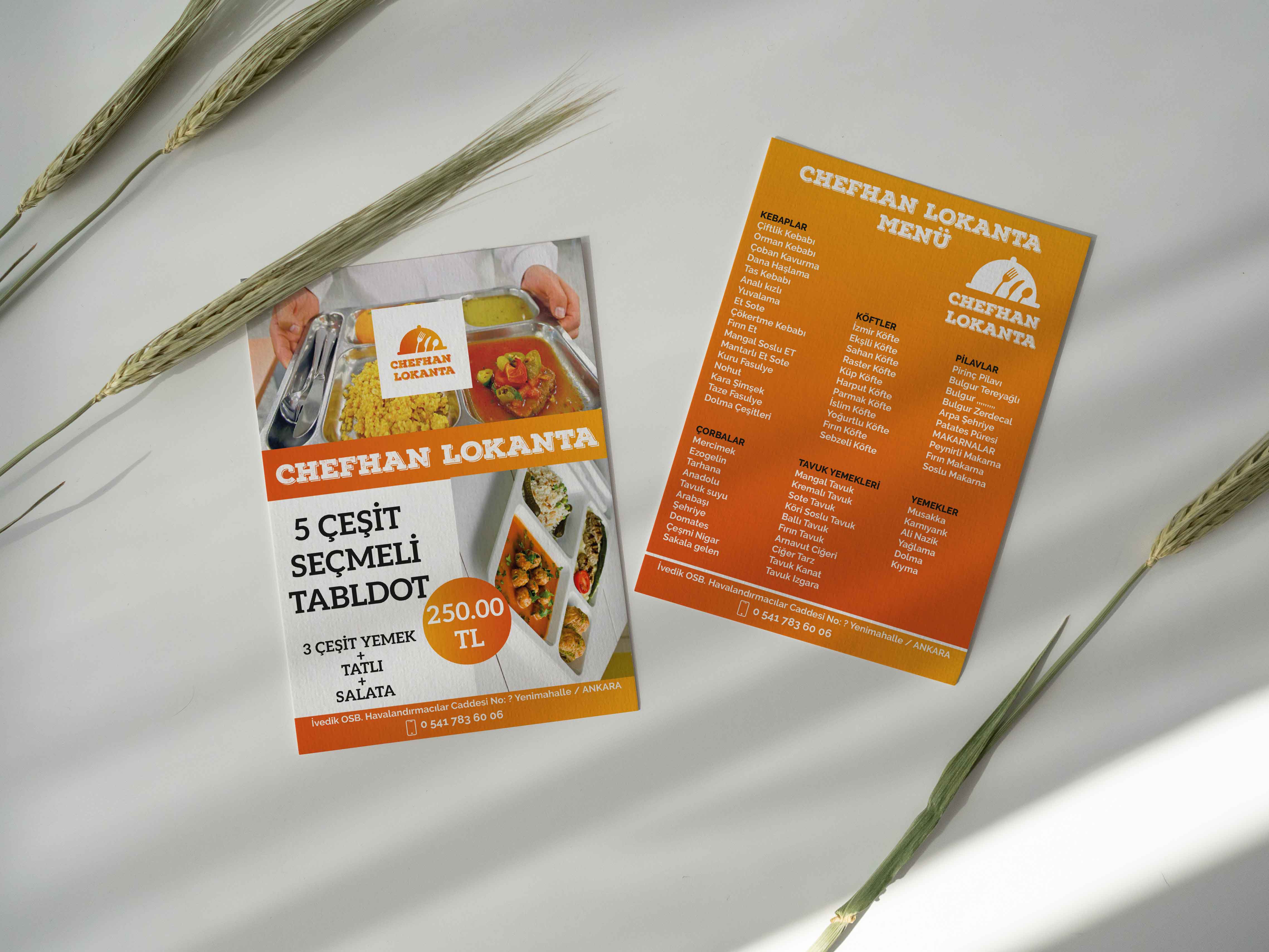 Chefhan Lokanta Broşür Basımı