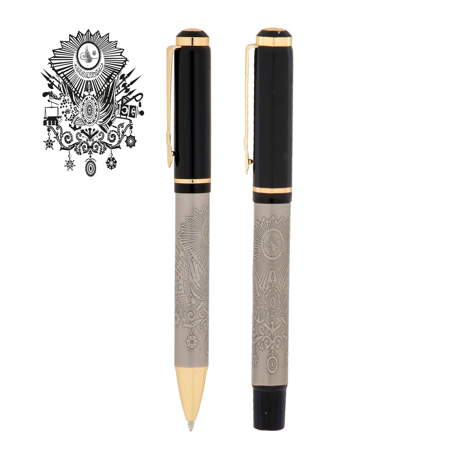 SİLOPİ OSMANLI KABARTMALI İKİLİ KALEM SETİ