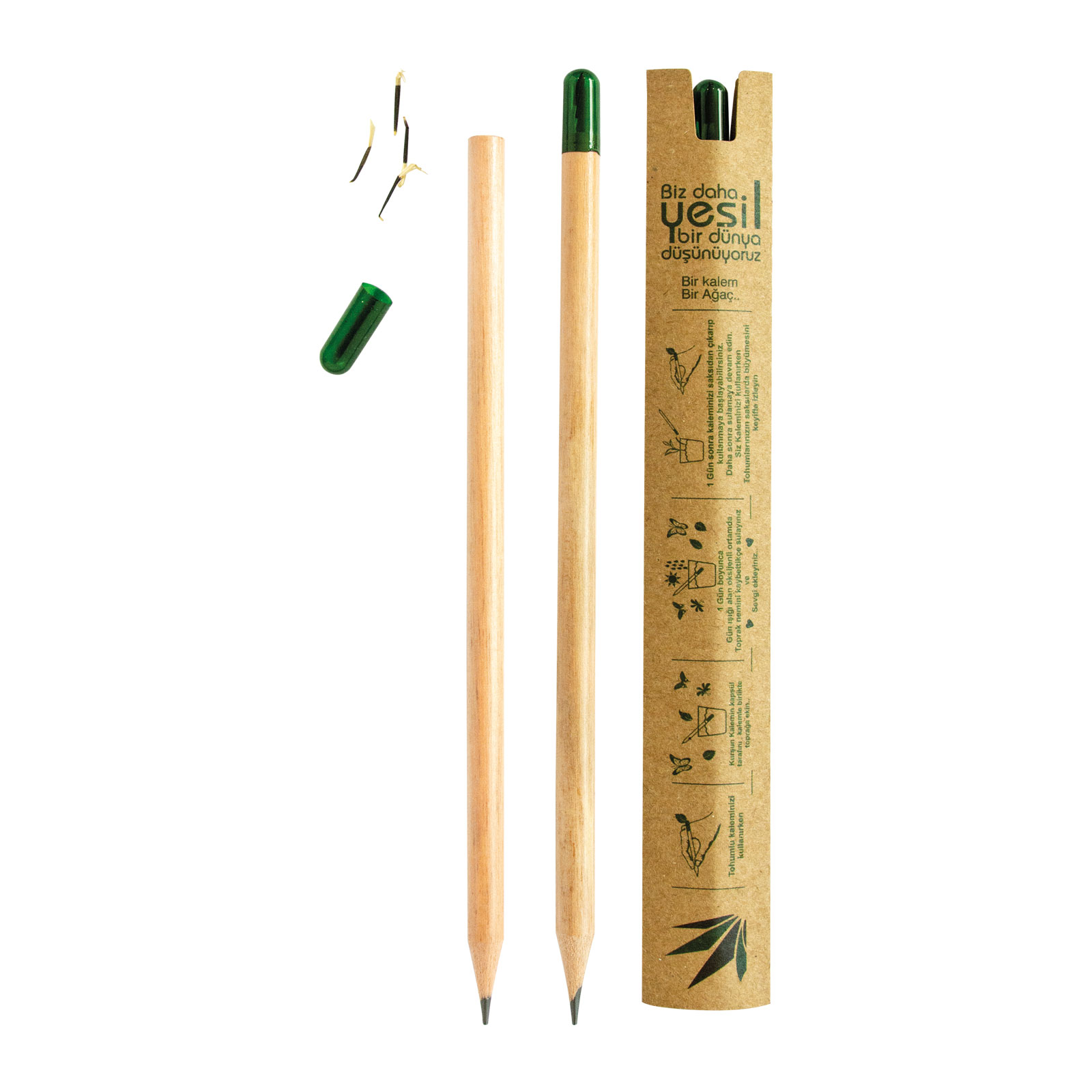 FETHİYE NATUREL TOHUMLU KURŞUN KALEM 