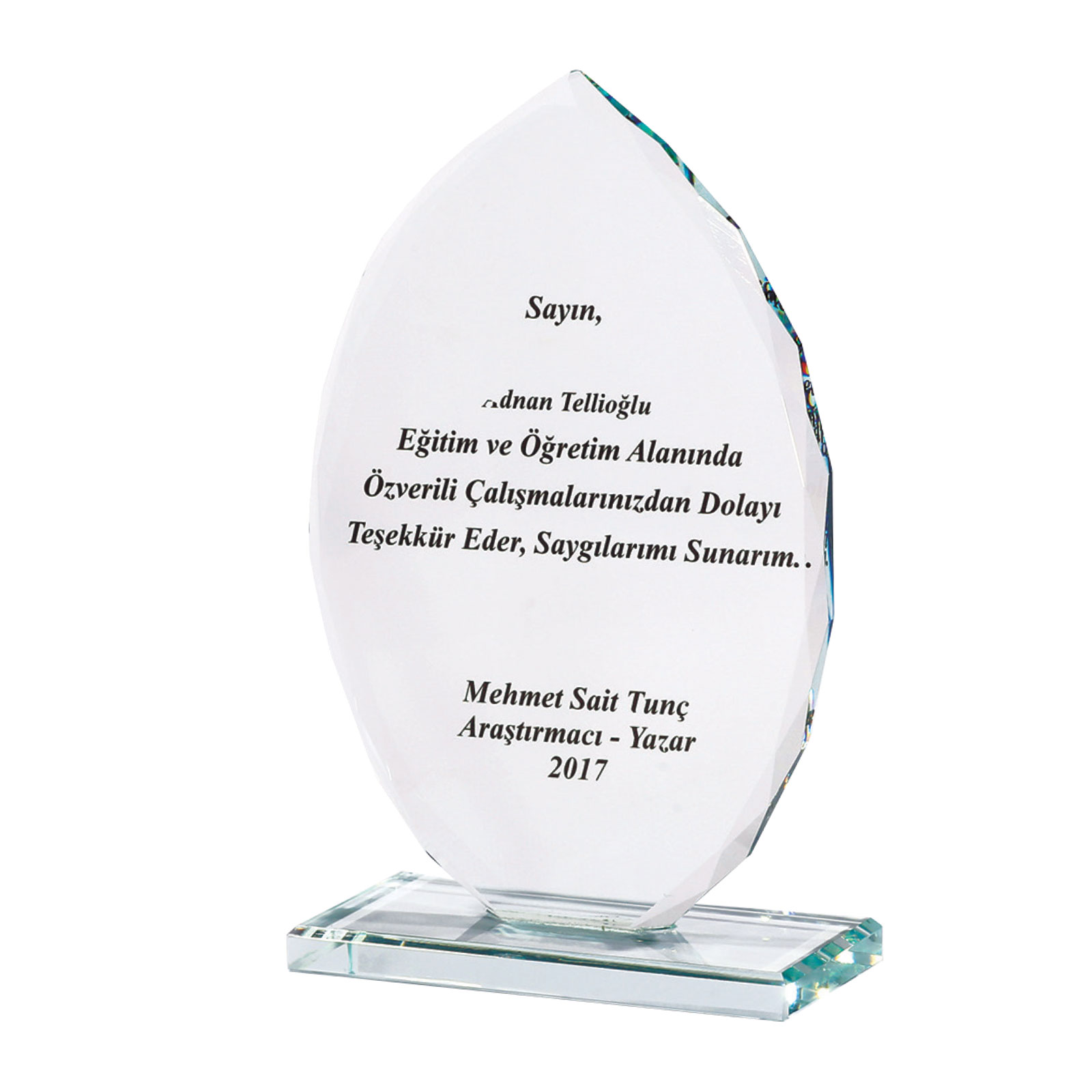 ULAŞ KRİSTAL PLAKET