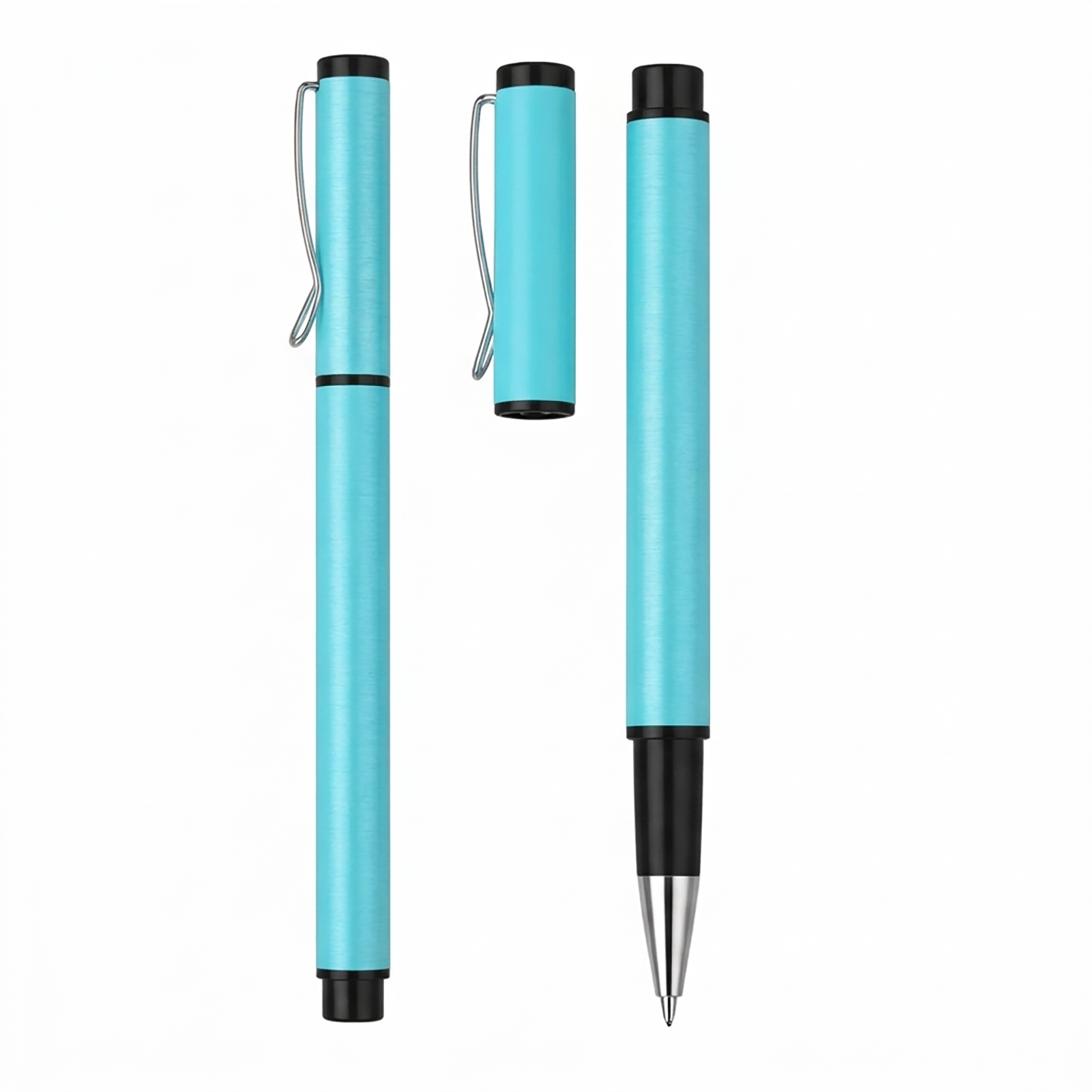 YAPRAKLI TURKUAZ ROLLER KALEM