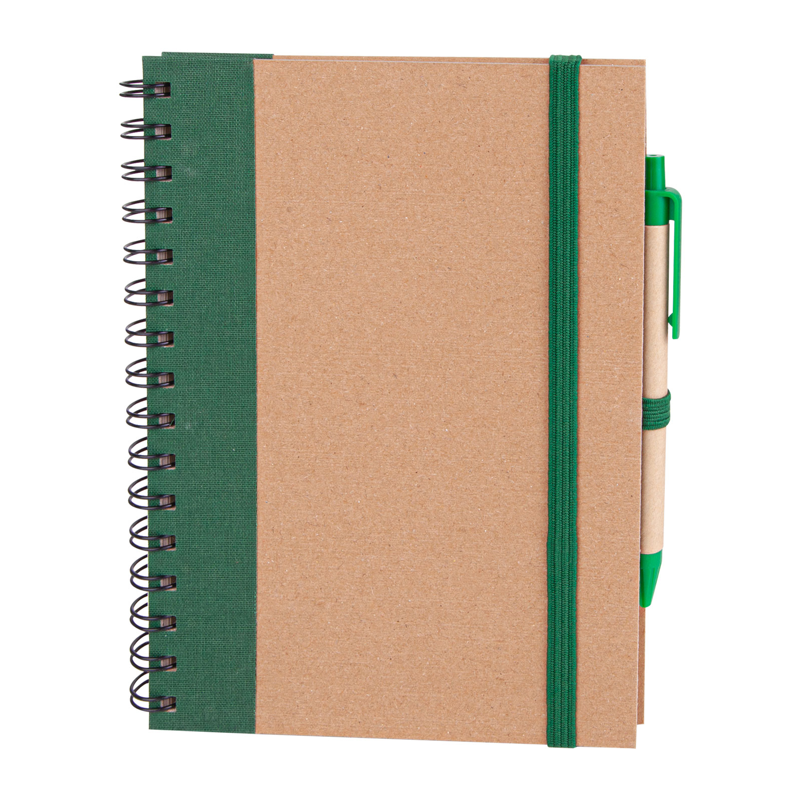 PURSAKLAR YEŞİL SPİRALLİ TARİHSİZ DEFTER (15X21 CM)