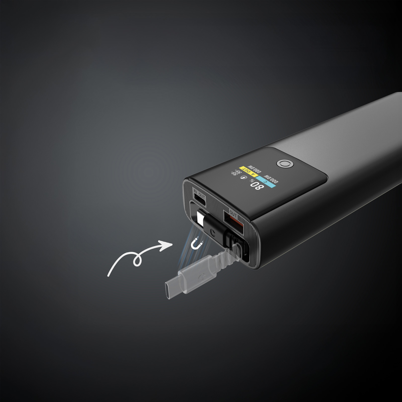 AKYAKA 20.000 MAH SİYAH POWERBANK