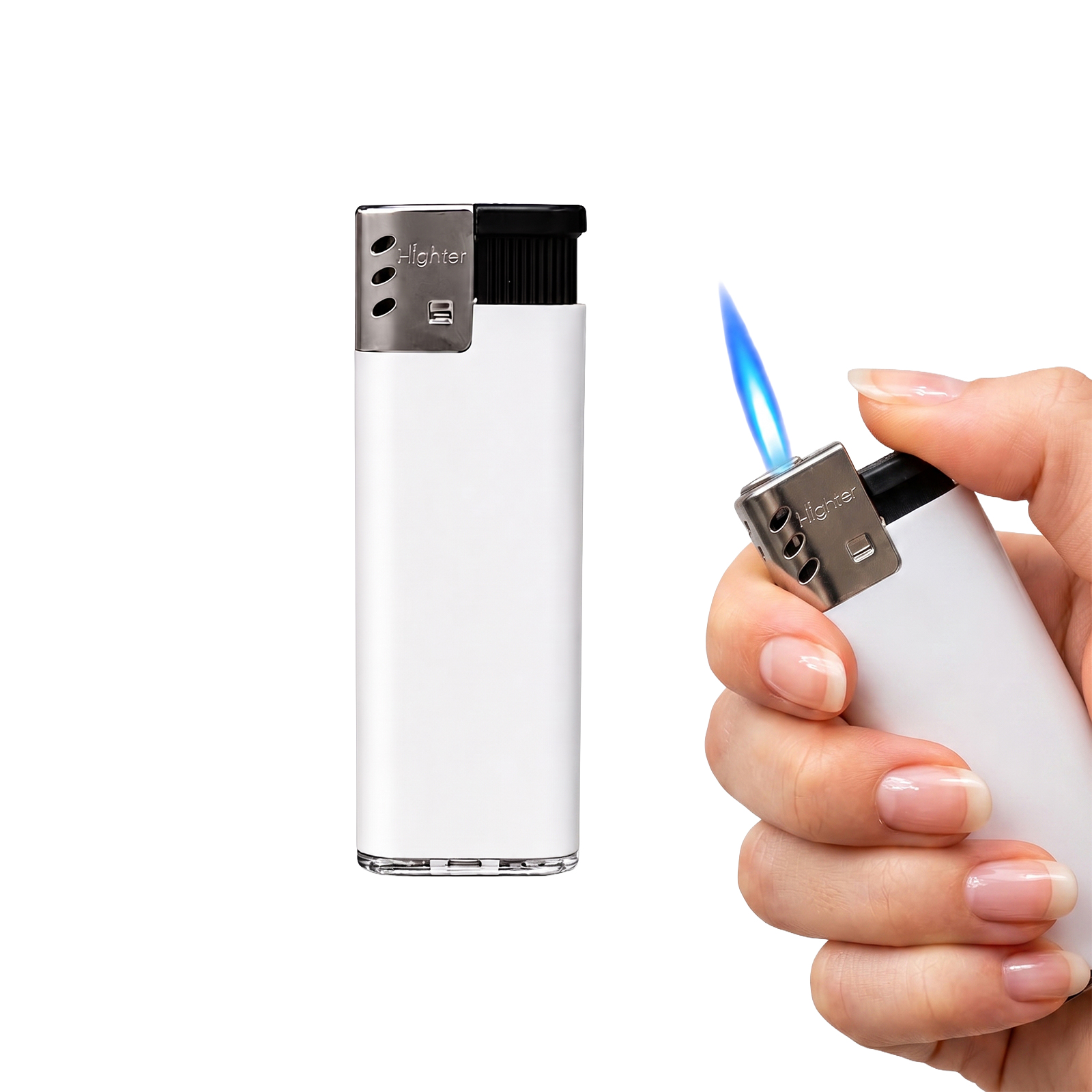NİKSAR BEYAZ I-LIGHTER TURBO ALEVLİ ÇAKMAK