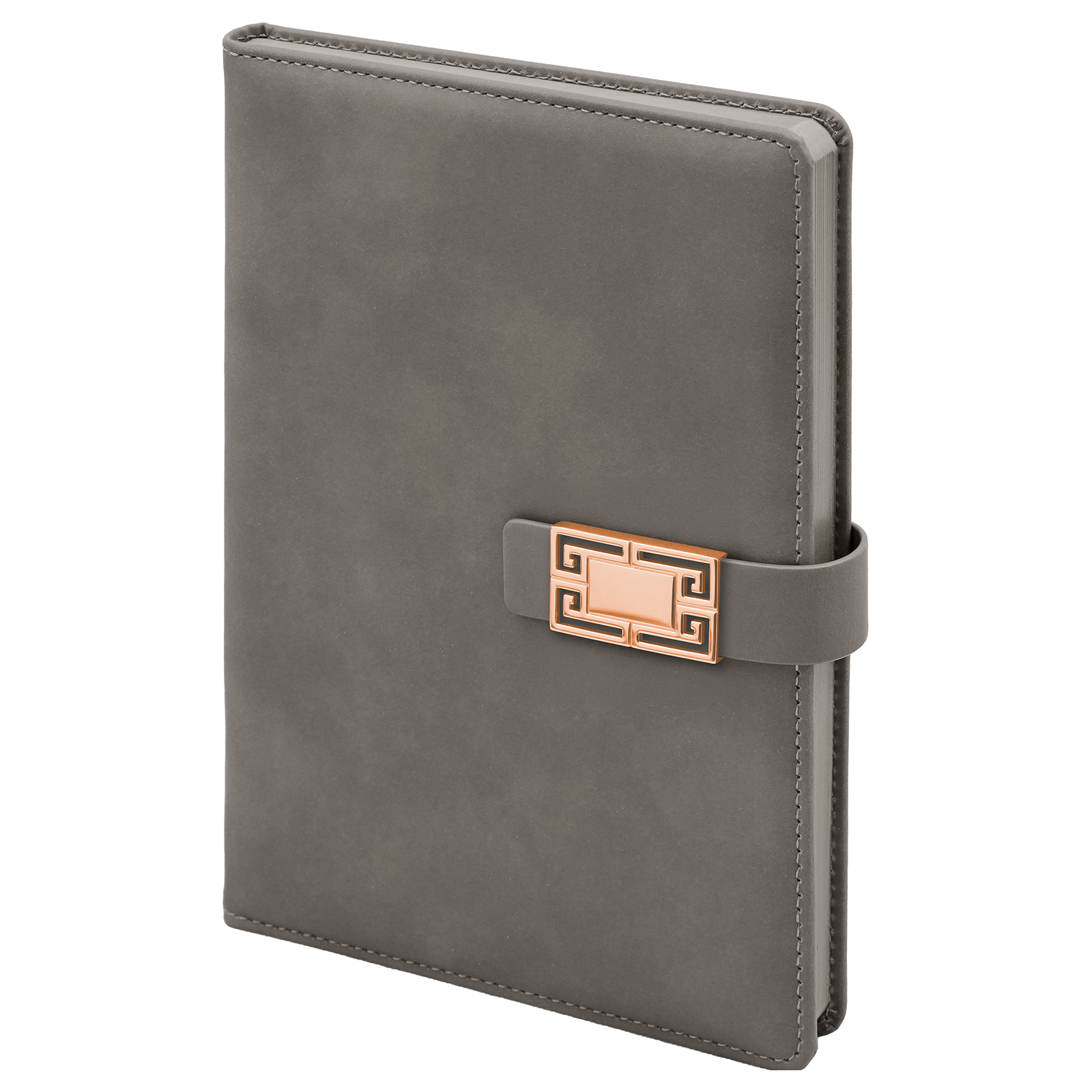 ÖVEÇLER GRİ TARİHSİZ DEFTER (15X21 CM)